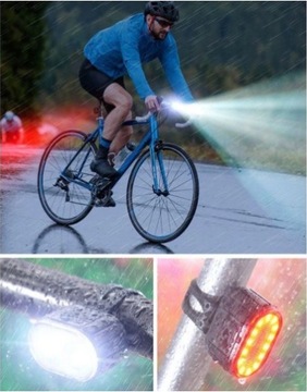 Oświetlenie rowerowe LOGIT SYGNAŁ ŚWIATŁO