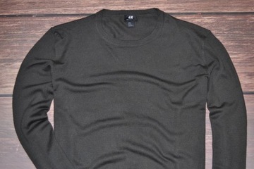 H&M MERINO WOOL BLEND SWETER V-NECK MEN NEW XL