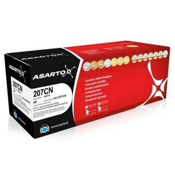 Toner Asarto do HP 207CN | W2211A | 1250 str. | cyan | z chip