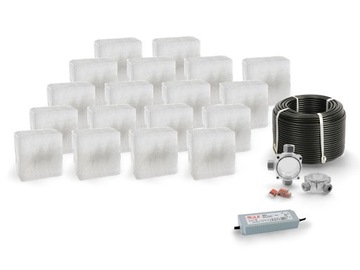 18x Świecąca Kostka Najazdowa LED Akropol 14x14 BD