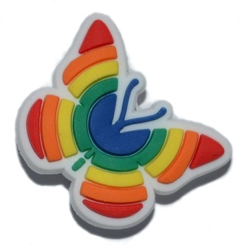 Zwierzęta - Przypinka - Kolorowy motyl - 3732