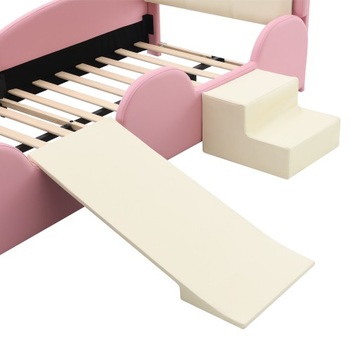 Светодиодное освещение мягкой кроватки Детская кроватка с горкой 90х200см