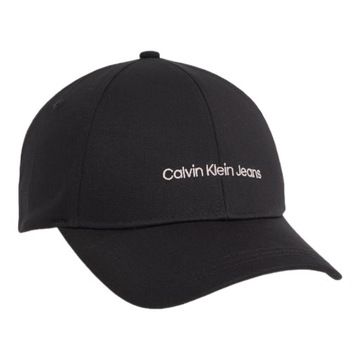 CALVIN KLEIN CZAPKA Z DASZKIEM INSTITUTIONAL CAP CZARNA