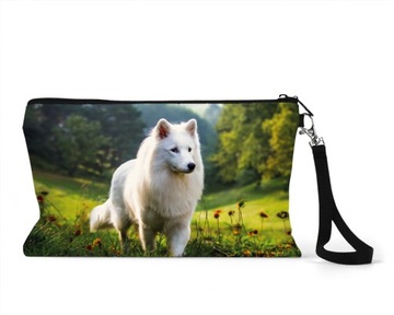 Kosmetyczka z paskiem / Kosmetyczka z psem / Pies / Samojed