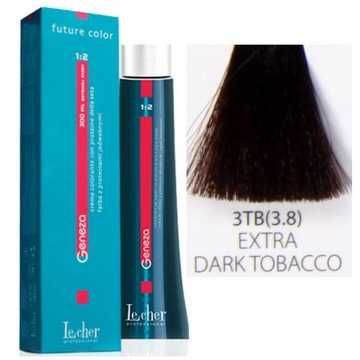 Lecher Geneza farba do włosów 3TB 3.8 Ciemny Brąz Tabak Dark Tobacco 100ml