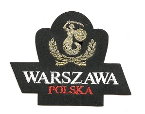 aplikacja naszywka Warszawa pamiątka upominek haft