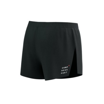 COMPRESSPORT Мужские шорты для бега RACING SPLIT SHORT черные M