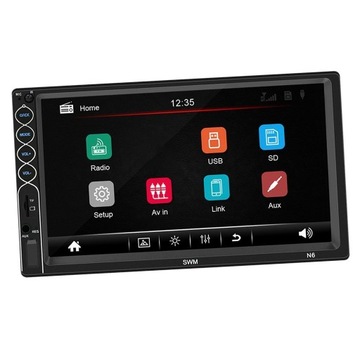 N6 Bluetooth 2Din 7-calowy ekran dotykowy samochod