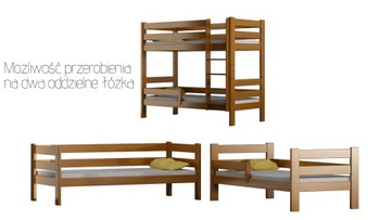ГАГАТЕК Кровать деревянная двухъярусная 180x80