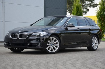 BMW Seria 5 F10-F11 Touring Facelifting 530d 258KM 2014 MEGA STAN 530D LIFT VIRTUAL KOKPIT SERWIS KREM SKÓRA GRZANE FOTELE IGŁA, zdjęcie 2