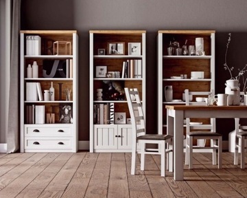 Тумбочка белый+дуб с ящиком Прованс/Прованс