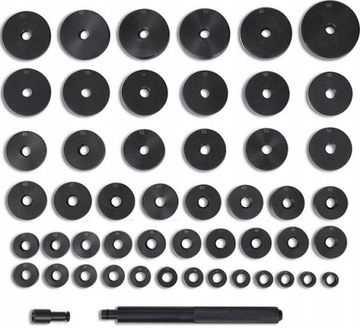 СЪЕМНИК ВТУЛКИ ПОДШИПНИКА ПРЕСС-АДАПТЕРЫ 18-74ММ 52 шт.