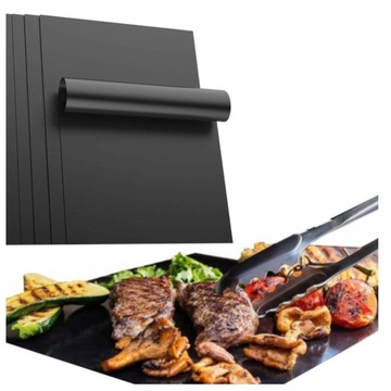 КОМПЛЕКТ: 5 ТЕФЛОНОВЫХ КОВРИКОВ и 2 СЕТКИ ДЛЯ ГРИЛЯ.