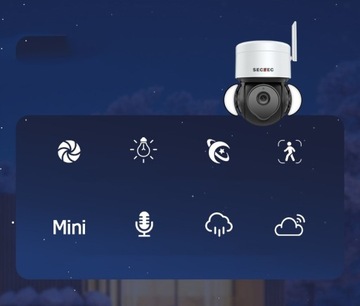 НАРУЖНАЯ IP-КАМЕРА МОНИТОРИНГА WiFi 5Mpx HD TUYA