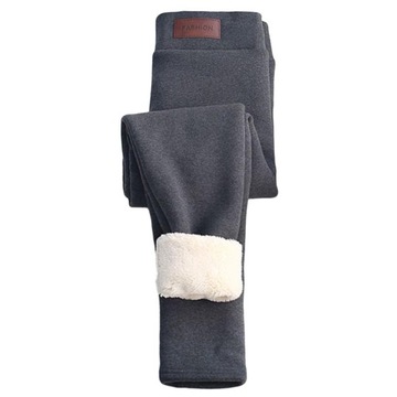 Damskie zimowe legginsy Rozciągliwe, utrzymujące ciepło spodnie termiczne, na co dzień grube 4XL