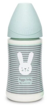 Suavinex Butelka Hygge270ml KRÓLIK LINIE MIĘTOWE