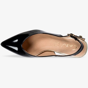 ЖЕНСКИЕ ТУФЛИ НА БЛОЧНОМ КАБЛУКЕ С ОТКРЫТЫМ КАБЛУКОМ, КОЖАНОЙ Стелькой, ДЕКОРАЦИЕЙ 39