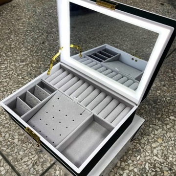 КОРОБКА-ОРГАНИЗАТОР КОРОБКА ДЛЯ КОСМЕТИКИ ЮВЕЛИРНЫЕ ИЗДЕЛИЯ БОЛЬШАЯ КОСМЕТИЧКА