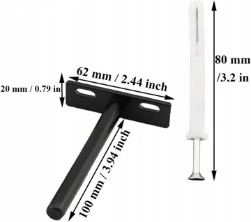 4 невидимых кронштейна для плавающих полок