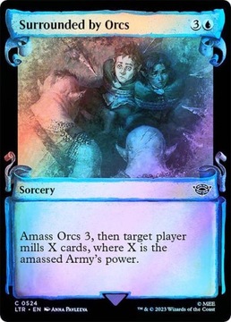 Surrounded by Orcs (Showcase) (Silver Foil) - Magic