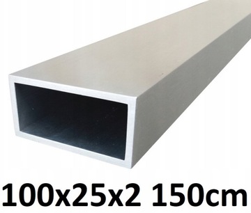 Profil aluminiowy 100x25x2mm gat.6060 PA38| 150cm