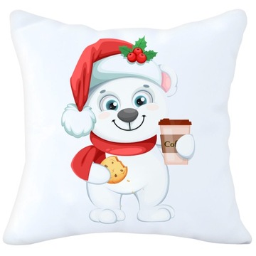 POSZEWKA DEKORACYJNA 40x40 ŚWIĄTECZNA Z NADRUKIEM