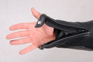 КОЖАНАЯ ЛЕТНЯЯ МОТОЦИКЛОВАЯ КУРТКА KSM028/M