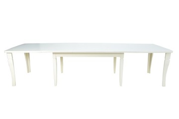 РАСШИРЯЕМЫЙ стол с 12 стульями для СТОЛОВОЙ, белый ЦВЕТА