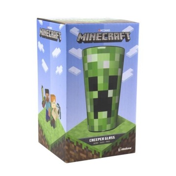 Szklanka Creeper Glass Minecraft zielona