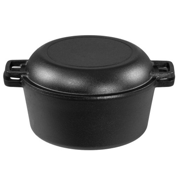 ЧУГУННАЯ ГОРШКОВКА ДЛЯ ВЫПЕЧКИ ХЛЕБА И ТУШЕНИЯ МЯСА Сковорода 4,5л