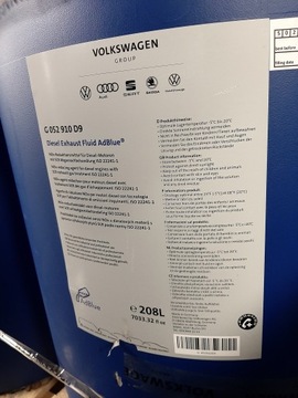 ADBLUE 208 Л БОЧКА DPF ОРИГИНАЛЬНАЯ КАТАЛИТИЧЕСКАЯ ЖИДКОСТЬ