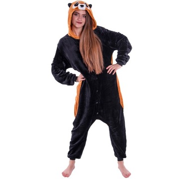 PANDA CZERWONA PIŻAMA Kigurumi Onesie Kombinezon Kostium Dres S 146-154 cm