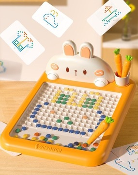 ЗАГАДКА ДЛЯ РИСОВАНИЯ НА МАГНИТНОЙ ДОСКЕ МОНТЕССОРИ MagPad КРОЛИК ВУПИ