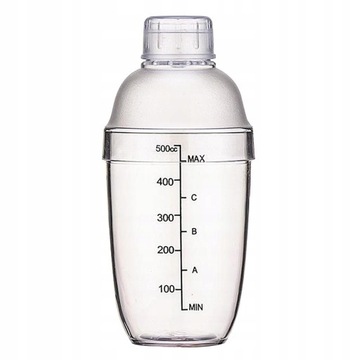 Premium Shaker, Pro 500cc Shaker do koktajli Akryl