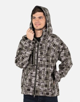 Softshell Kurtka Męska Sportowa Termoaktywna Wodoodporna Wiatrówka 9072-3 L