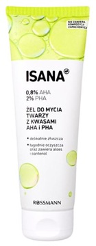 ISANA CLEANSER ŻEL DO MYCIA TWARZY KWASY AHA I PHA GŁADKA I PROMIENNA CERA