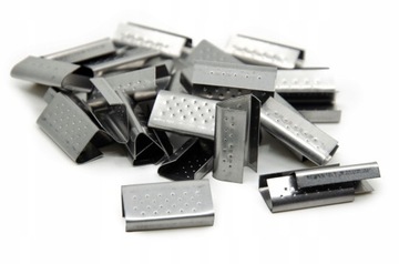 Zapinki Spinki 16mm Blaszane Metalowe Do Taśmy PP 1000szt.