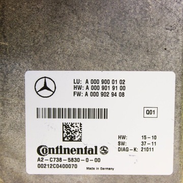 MERCEDES-BENZ GL X166 2013 JINÉ VYBAVENÍ ELEKTRICKÉ A0009000102