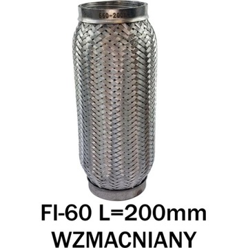 ŁĄCZNIK ELASTYCZNY ZŁĄCZE TŁUMIKA FI-60 L=200mm