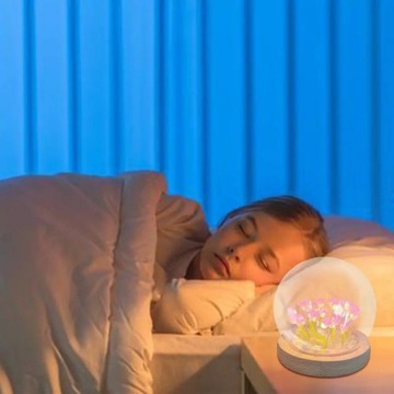 DIY Ночник Лампа Для Спальни Ручной Работы Прикроватная Лампа Тюльпан Настольная Лампа Уникальная
