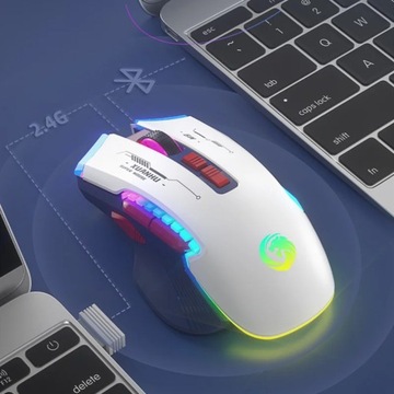 RGB 2.4G Беспроводная Bluetooth-мышь Перезаряжаемая оптическая Hier с USB