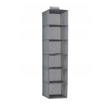 WISZĄCA PÓŁKA ORGANIZER Z 6 PÓŁKAMI DO SZAFY 120cm