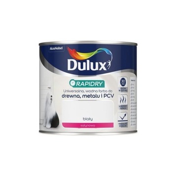 Dulux RAPIDRY szybkoschnąca BIAŁY satyna 0,4L