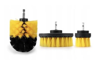 SZCZOTKI SPRZĄTAJĄCE NA WIERTARKĘ WKRĘTARKĘ 3szt