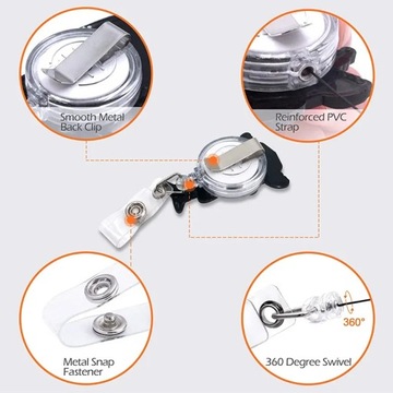 1 шт., елочный шар, снежный человек, Санта-Клаус, выдвижная катушка для значка