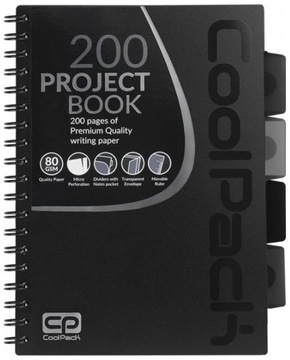 NOTES ze SPIRALĄ B5 czarny KOŁOZESZYT Cool Pack KOŁONOTES WIELOPRZEDMIOTOWY