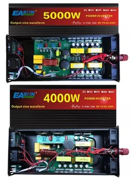 PRZETWORNICA SAMOCHODOWA NAPIĘCIA 24V na 230V 5000W SINUS CZYSTA SINUSOIDA