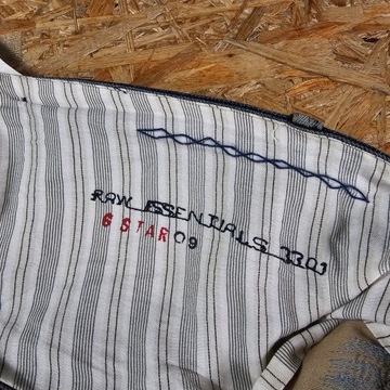 Spodnie Jeansowe G-STAR HANK FAIRWAY z Szelkami Granatowe Selvedge 38x32