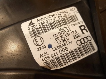 AUDI A7 4G SVĚTLO PŘEDNÍ PRAVÁ XENON 4G8941006