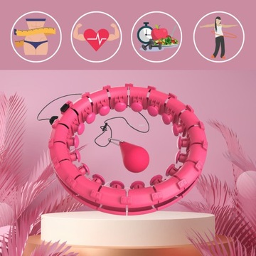 ХУЛА-ХОП ДЛЯ ПОХУДЕНИЯ С Утяжеленными Фитнес-пабами, СКЛАДНАЯ SMART FIT